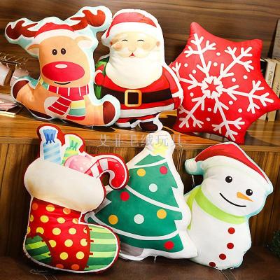 Christmas pillow print pillow Santa Claus stuffed toys Christmas gifts