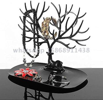 Slingifts Jewelry Organizer Rack, Creative Deer Antlers Jewelry Display Stand Earring Necklace Holder