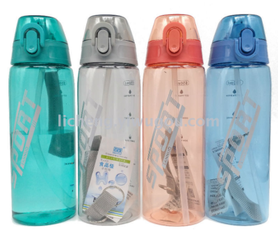 Colorful Creative New Twist Lock Bounce Straw Sports Water Cup Drop-Resistant Sports Kettle Sports Bottle 35826