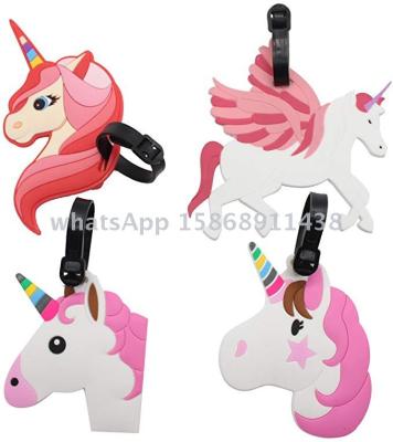 Slingifts Cute Unicorn Luggage Tags for Women Travel Baggage Tags Suitcase Bag Lables Backpack Identifier