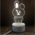 3D LED Table Lamps Desk Lamp Light Dining Room Bedroom Night Stand Living Glass Small bear Next Unique 1
