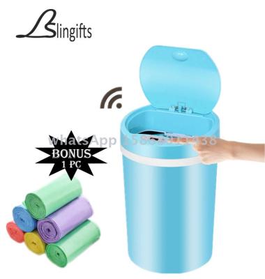 Slingifts 15L Rubbish Bin Automatic Inductive Type Trash Can Smart Sensor Home Bathroom Dustbin Storage Barrels