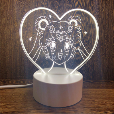 3D LED Table Lamps Desk Lamp Light Dining Room Bedroom Night Stand Living Glass Small tiger Next Unique 1