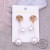 Stainless Steel Ornament Ear Stud Earrings Korean Style Simple Glossy Pearl Tassel Earrings Long European and American Fashion Best-Seller