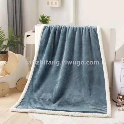 New lamb flannel blanket double thickness flannel blanket coral flannel blanket manufacturers direct group purchase gifts