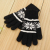 Jacquard cycling gloves warm fashion knitting and velvet ladies Korean version of the trend manufacturers direct sales