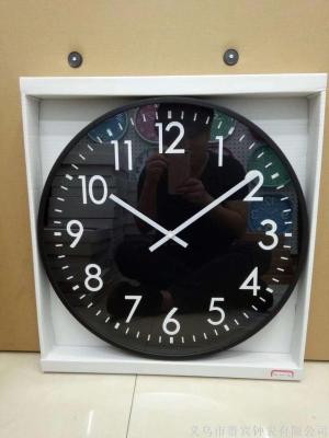 Wall clock living room watch modern contracted quartz clock personality fashion single side clock bedroom household circular silent clock