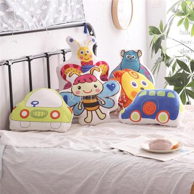 Printed pillow pillow cartoon pillow sofa cushion for leaning on children's gifts plush toys