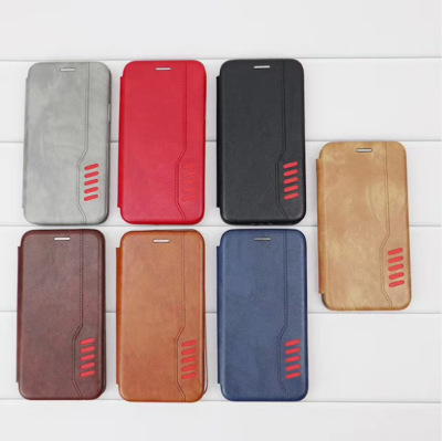 Moweli shell mobile phone cover is suitable for huawei Y series all-package clamshell cover and protective cover of invisible magnetic buckle insert card