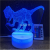 dinosaur 3D LED Table Lamps Desk Lamp Light Dining Room Bedroom Night Stand Living Glass Small Halloween Next Unique 24