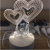 3D LED Table Lamps Desk Lamp Light Dining Room Bedroom Night Stand Living Glass I love you red square Next Unique 31