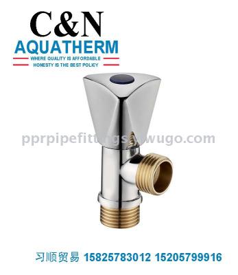 Copper tooth cold and hot brass body triangle valve water heater switch water valve triangle valve