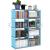 Single-row simple bookshelf double-row Korean multi-functional bookcase multi-layer non-woven bookshelf manufacturers 