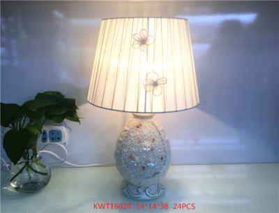 Table Lamp New White Pottery Craft Ceramic Table Lamp Home Decorative Table Lamp Fashion Table Lamp