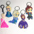 PVC customized express cartoon doll, key chain pendant customized soft plastic animation doll, key chain hanging ornaments
