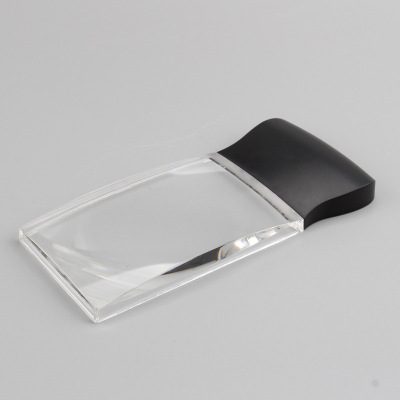 Manufacturers direct rectangular with LED towns high - power handheld elderly reading reading magnifying glass