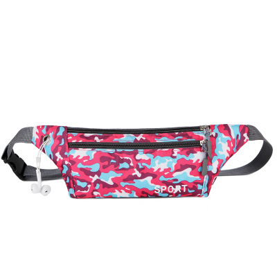 2020 New Multi-Functional Sports Waterproof Waist Bag Outdoor Running Fashion Waist Bag Men and Women Camouflage Bag Wholesale