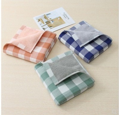 Cotton gauze checked towels top - grade gift towels sell well in super boutiques