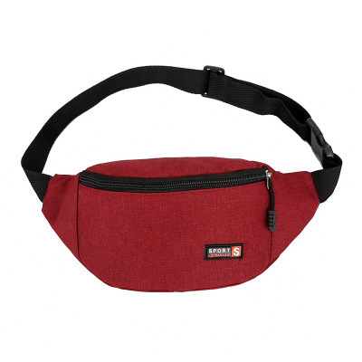 2020 New One Shoulder Crossbody Bag Fashion Casual Waist Bag Solid Color Canvas Female Dumpling Bag