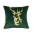 Light Luxury Nordic High Precision Netherlands Velvet Elk Embroidered Cushion American Cafe Western Restaurant Sofa Cushion Cover