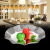 High-End Stainless Steel Fruit Tray Wave Lotus with Base Snack Dish Creative Dried Fruit Dessert Pot Fashion Candy Dish