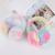 Winter color tie-dye plush children's earmuffs colorful rabbit rainbow thermal earmuffs