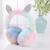 Winter color tie-dye plush children's earmuffs colorful rabbit rainbow thermal earmuffs