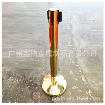 Supply Customized Golden 5 M Queuing Column Subway Queuing Column Station Queuing Column Cinema Queuing Column LG-05