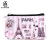 PU leather Digital printed fashion walks for women Travel toiletries collection hands with a makeup bag to customize