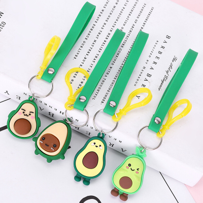 Factory direct new cartoon express but avocado key chain decorative pendant box bag hanging decoration gift