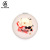 Each PU leather Digital printed Macaron biscuit shape gift travel souvenir small make-up mirror to customize