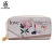 PU leather Digital Printed Banknote Credit card Collection custom Metal Double zipper hand Wallet