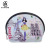 PU Digital PRINTED shell-Shaped cosmetics receiving hand with a three-piece makeup bag to customize manufacturers Direct
