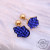 Stainless Steel Diamond Bow round Love Irregular Graphic Stud Earrings Female Temperament Personality Fashion Ear Rings