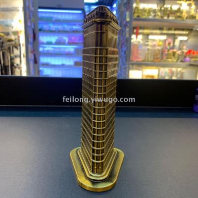 American iron building zinc alloy arts and crafts triangle building arts and crafts decorative gifts