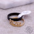 Stainless Steel Rose Gold Black Letter Personality Decorative Ring Female Index Finger Korean Jewelry Fashion Ring