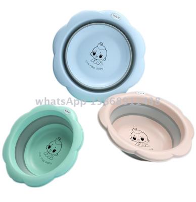 Slingifts Flower Collapsible Wash Basin for Baby, Multipurpose Portable Basin for Home, Kitchen, Outdoor Travelling