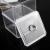 Dust-proof transparent storage box with multi-layer cotton swab box cover