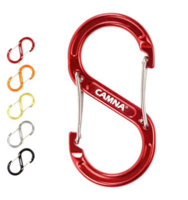 High-quality die-cast s-type aluminum mountaineering buckle outdoor camping quick hook