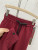 CUVVI 9190 authentic spring new elastic waist loose comfortable front leg buckle casual pants