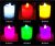 24 electronic Color shell small wave light lamp candles, wedding romances on web celebrity decorated birthday candles