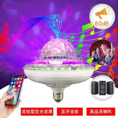 Meteor seven-color bluetooth stereo lamp sound control led rotating flashing seven-color magic ball lamp