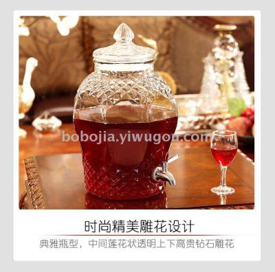 Bubble wine bottle 10 jin 20 jin Bubble wine bottle with head seal wine bottle thickened medicine wine altar household