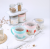 Ceramic seasoning pot kitchen european-style seasoning box storage tank salt seasoning storage box