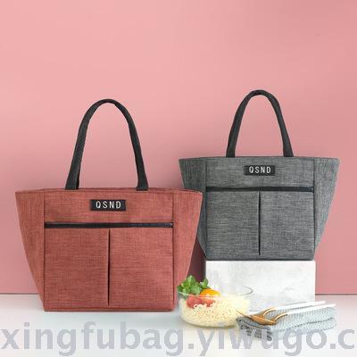 New lunch box bag picnic bag cold and thickened thermal insulation bag pearl cotton foil portable lunch bag