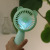 Creative bear USB charging fan with colorful lights and flashlight portable handheld desktop fan for students' dormitory