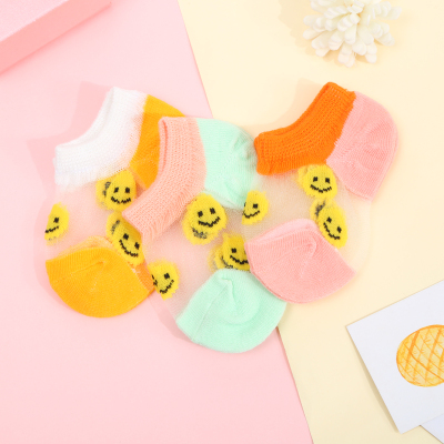Baby socks breathable mesh hole, summer cotton, non - slip boneless socks for newborn babies in a variety of colors and styles