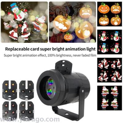 LED stage lighting animation projection pattern lights film projection lights Christmas snow Halloween laser lights