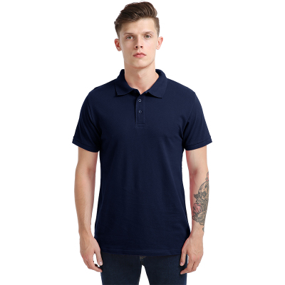 Yiwu fashion short sleeve spring and summer pure color casual POLO shirt manufacturers direct clothing customization