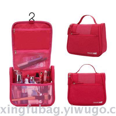 Korean version cationic solid color wash gargle bag portable cosmetics storage bag travel storage bag
